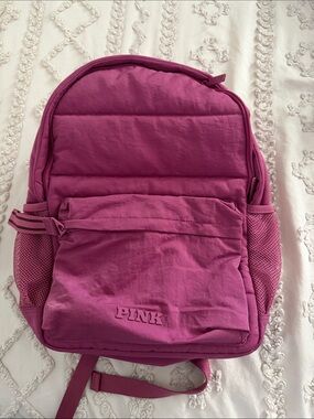 PINK Victoria's Secret Magenta Quilted Front Backpack